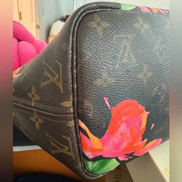 Stephen Spouse Limited edition Neverfull MM Roses new vanchetta replaced by LV - Picture 16 of 17